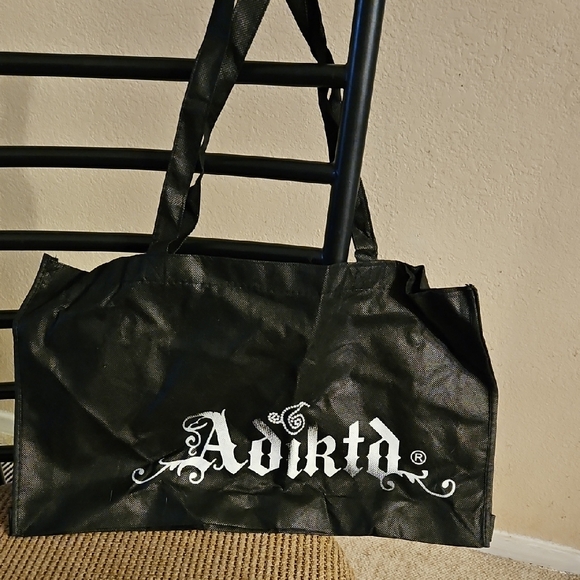 BRAND NEW Rock & Roll Cowgirl Black Tote Bag with Blue Accents & ADIKTD tote Bag - Picture 2 of 2